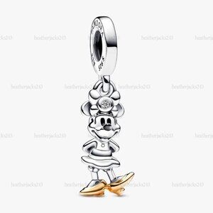 Pandora Disney 100th Anniversary Minnie MouseLab-created Diamond Dangle Charm